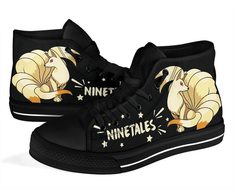 Ninetales Sneakers Pokemon High Top Shoes Gift Idea High Top Shoes