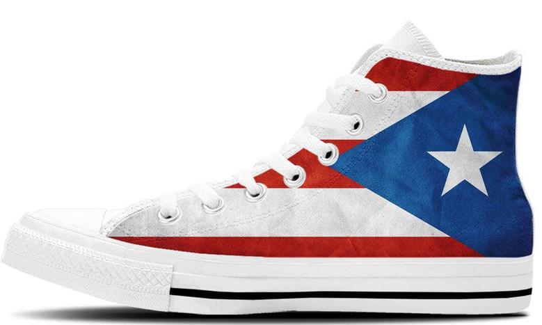 Puerto Rico High Top Canvas Shoes