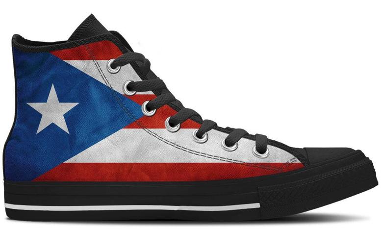 Puerto Rico High Top Canvas Shoes