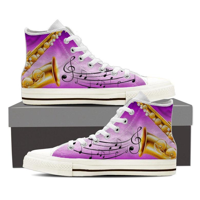 Saxophone High Top Shoes Sneakers