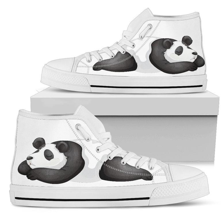 Sleeping Panda Canvas High Top Shoes