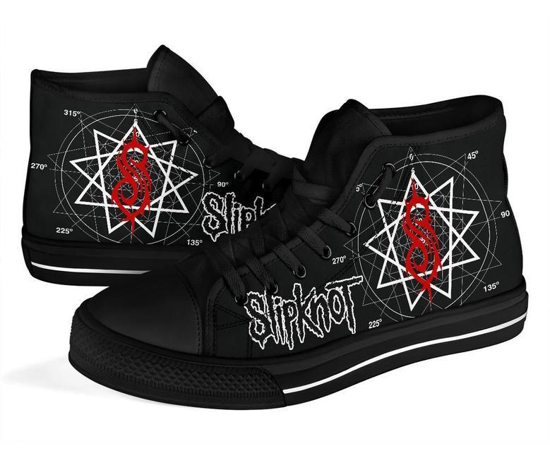 Slipknot Sneakers Rock Band High Top Shoes Fan Gift High Top Shoes