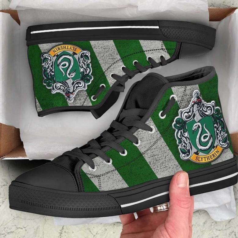 Slytherin Symbol High Top Shoes