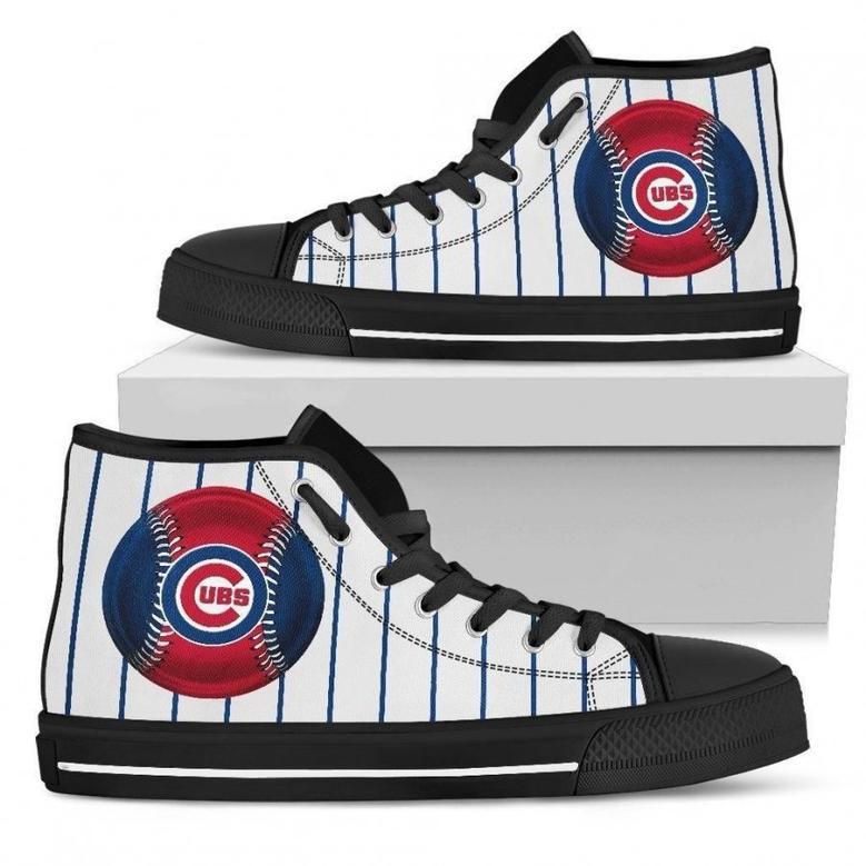 Straight Line With Deep CircleChicago Cubs High Top Shoes