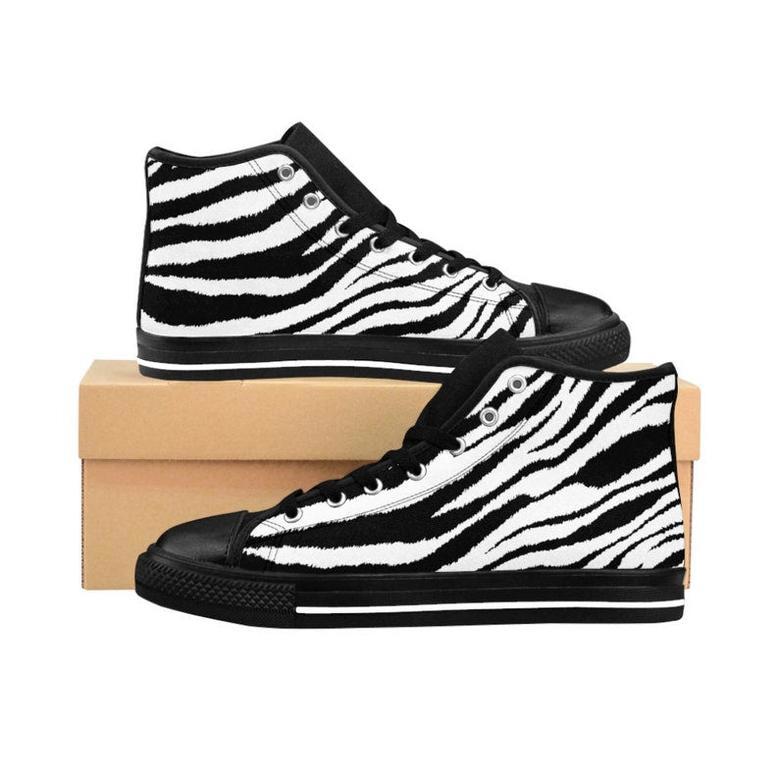 Super Cool High Quality Zebra Print Women'S Sneakers Kawaii Pastel Goth Cute Cute Style High Top