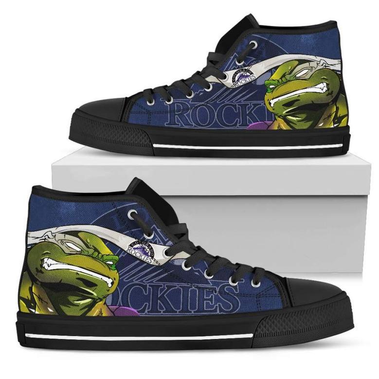 Turtle Colorado Rockies Ninja High Top Shoes