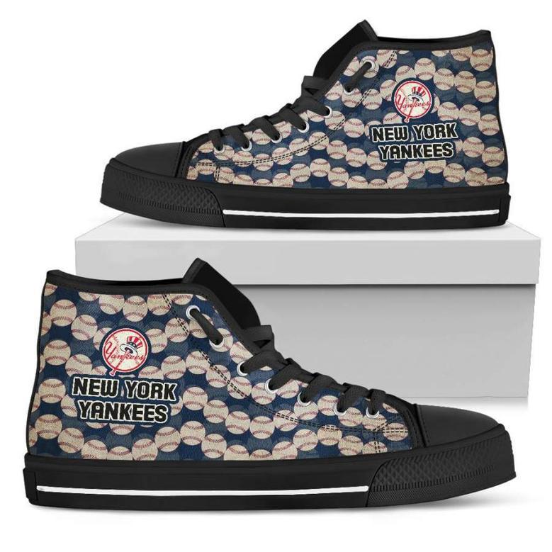 Wave Of Ball New York Yankees High Top Shoes