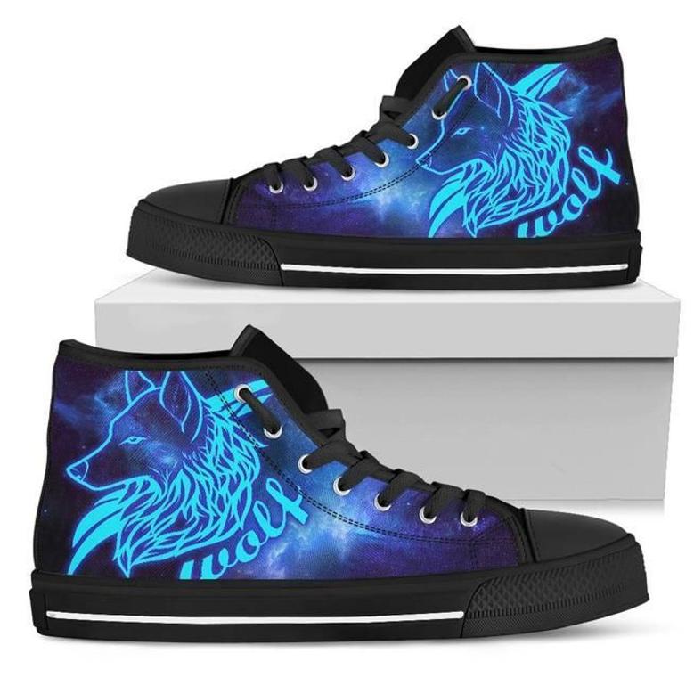 Wolf Glowing High Top Shoes