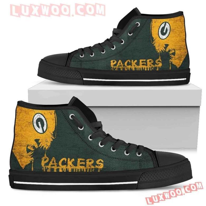 Alien Movie Green Bay Packers High Top Shoes Sport Sneakers