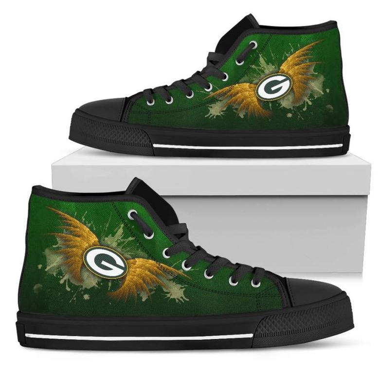 Angel Wings Green Bay Packers High Top Shoes