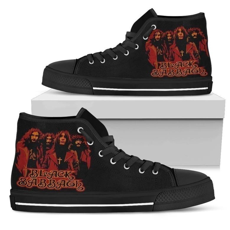 Black Sabbath Sneakers High Top Shoes Music Fan Gift Idea