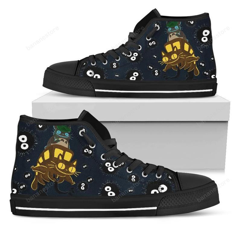 Catbus Sneakers Ghibli High Top Shoes Totoro Fan Gift Idea