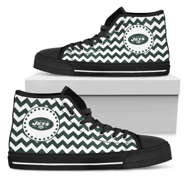 Chevron Broncos New York Jets High Top Shoes