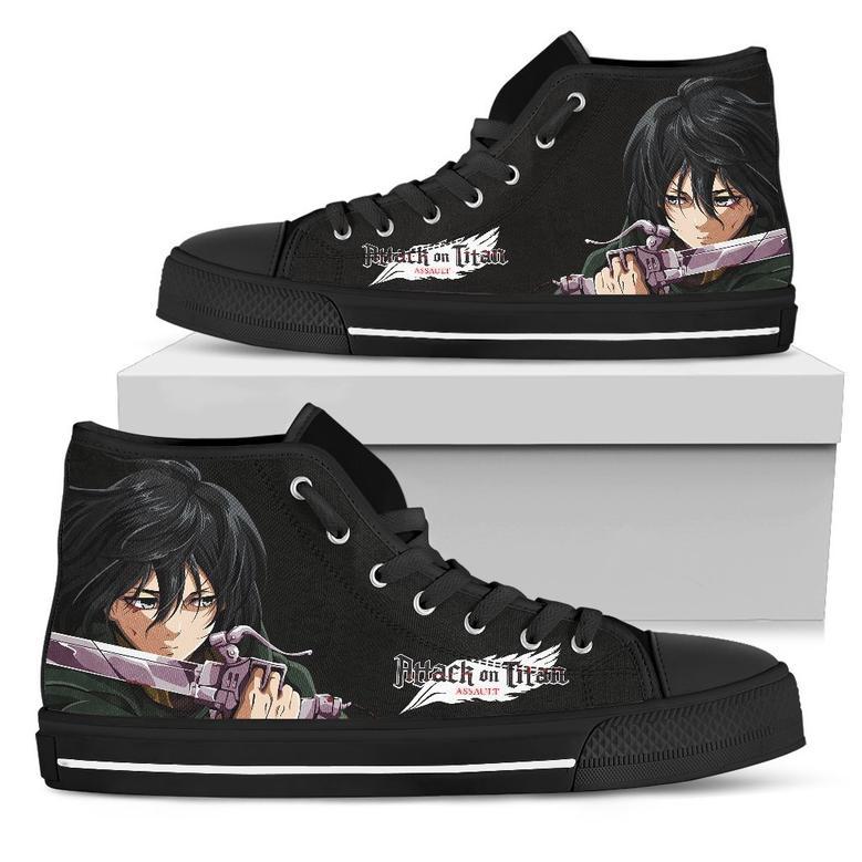 Cool Krista Lenz AOT Sneakers High Top Shoes Fan Attack On Titan