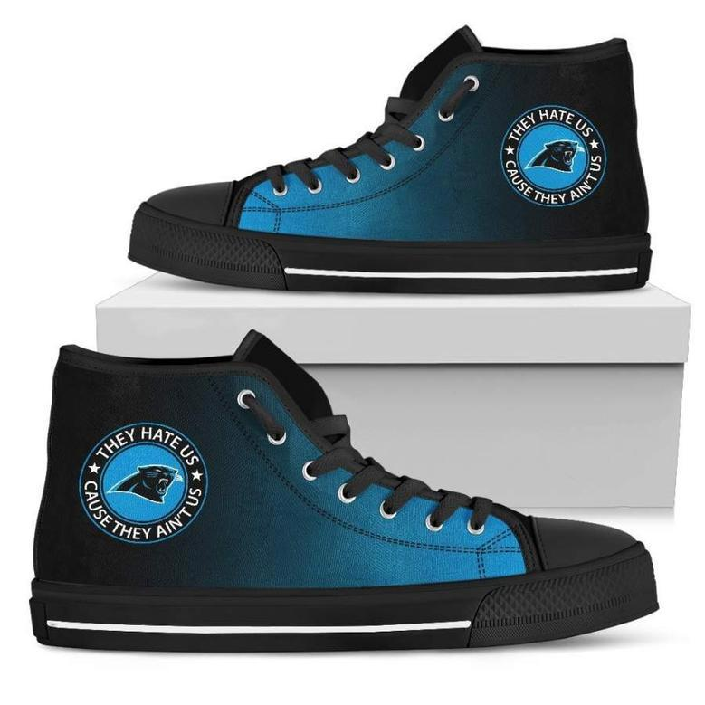 Cool They Hate Us Cause They Ain't Us Carolina Panthers High Top Shoes