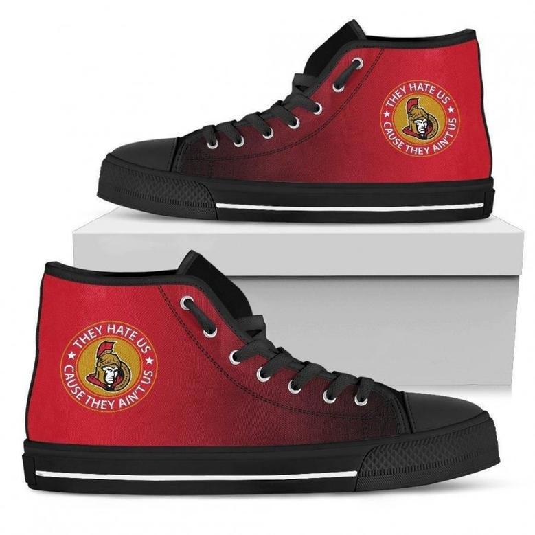 Cool They Hate Us Cause They Aint Us Ottawa Senators High Top Shoes