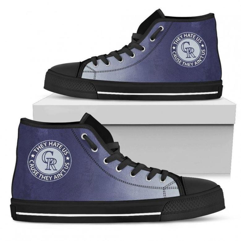 Cool They Hate Us Cause They Us Colorado Rockies High Top Shoes