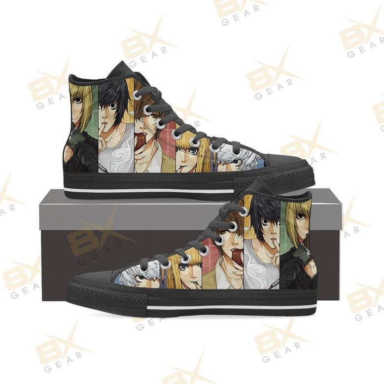 Death Note Sneakers Shinigami High Top Shoes For Anime Fan