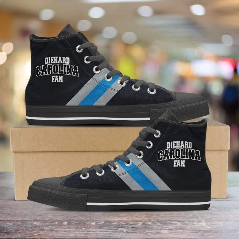 Diehard Carolina Fan Canvas High Top Shoes Sneakers