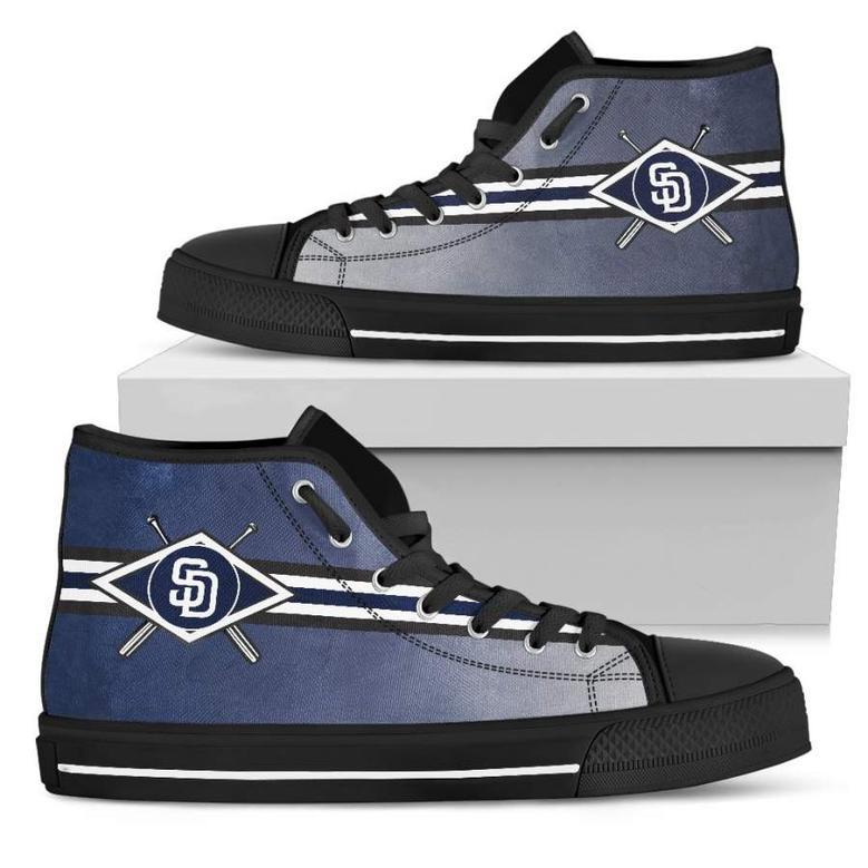 Double Stick Check San Diego Padres High Top Shoes