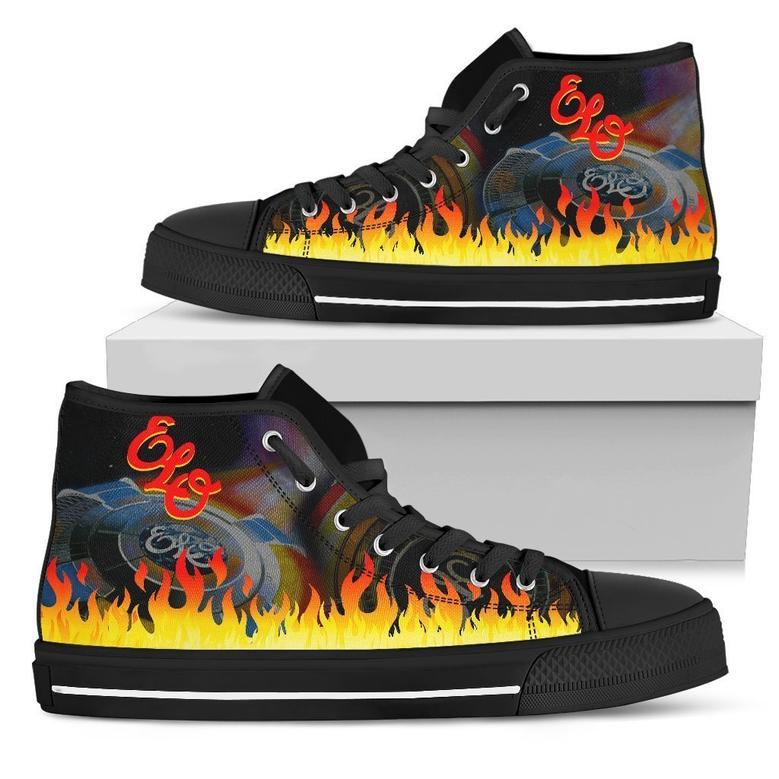 Electric Light Orchestra Sneakers Flame High Top Shoes Music Fan