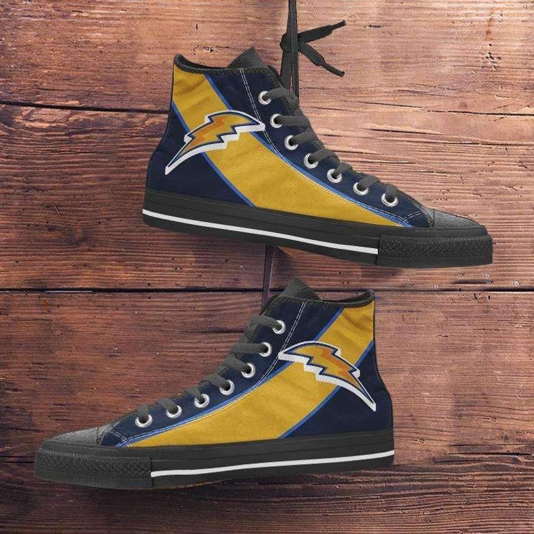 Fan Art La Chargers Canvas High Top Shoes Sneakers