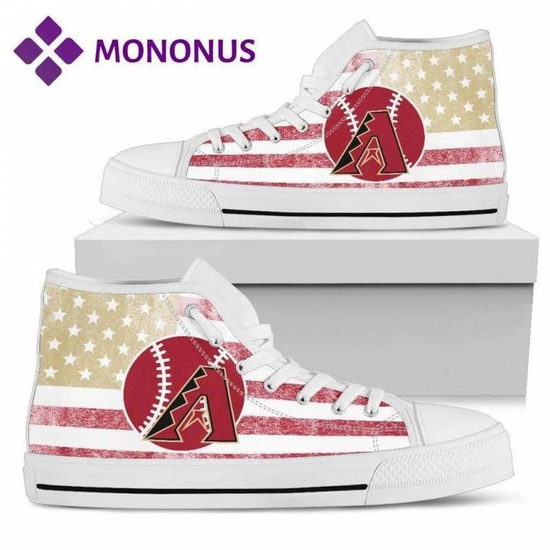 Flag Rugby Arizona Diamondbacks High Top Shoes White