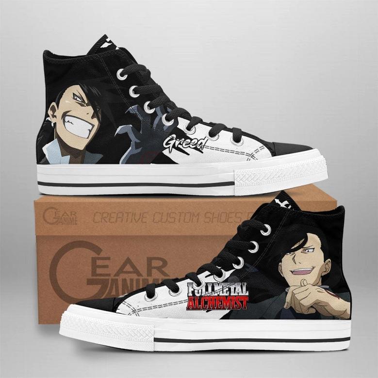 Fullmetal Alchemist Greed High Top Shoes Custom Anime Sneakers