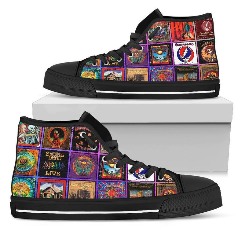 Grateful Dead Sneakers Album High Top Shoes Rock Band Fan