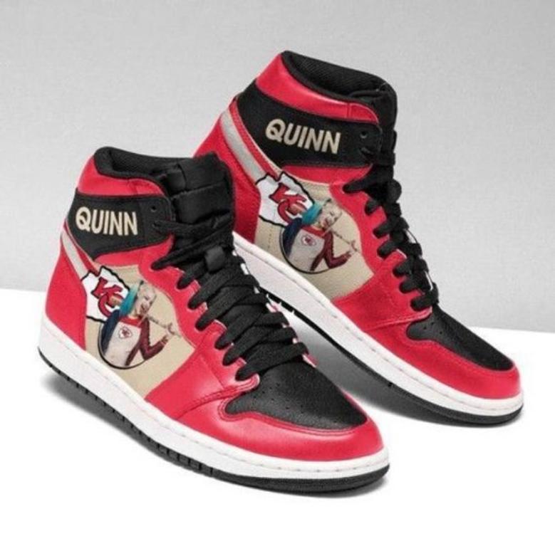 Harley Quinn Kansas City Chiefs Xtra Sneaker Boots High Top Shoes Qdh