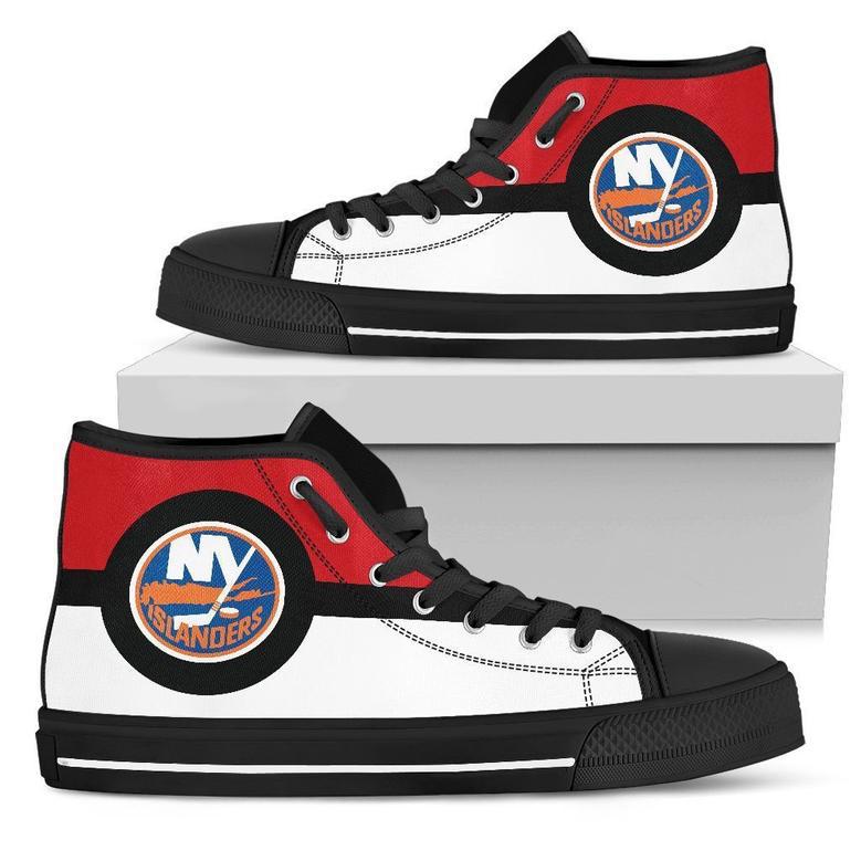 High Top Shoes New York Islanders Bright Color Open Sections Great Logo