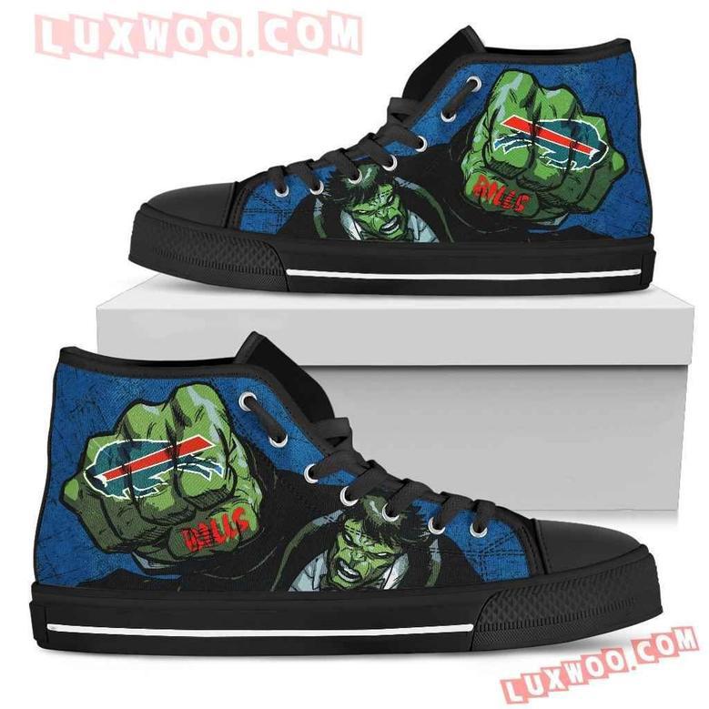 Hulk Punch Buffalo Bills High Top Shoes Sport Sneakers