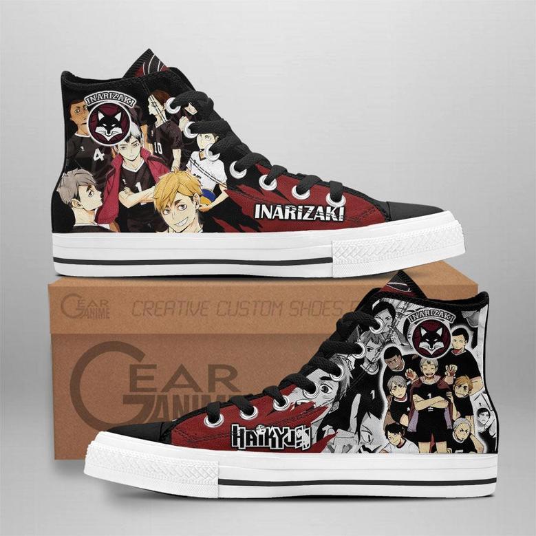 Inarizaki High Top Shoes Custom Manga Anime Haikyuu Sneakers