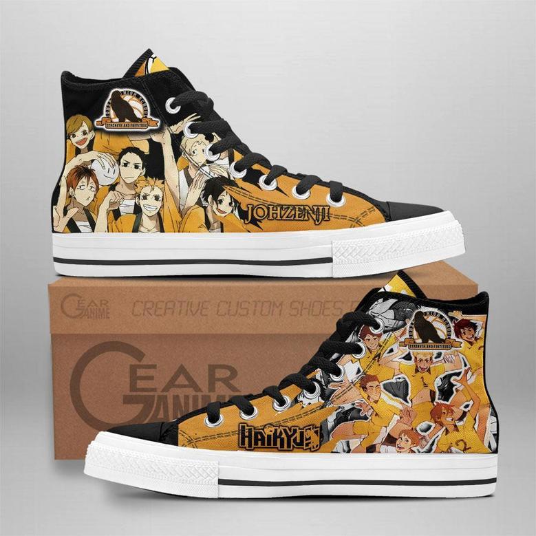 Johzenji High Top Shoes Custom Manga Anime Haikyuu Sneakers