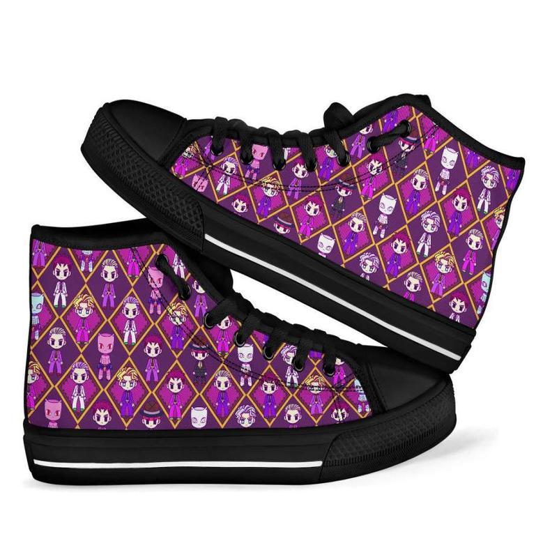 Jojo's Bizarre Adventure High Top Shoes Chibi Characters