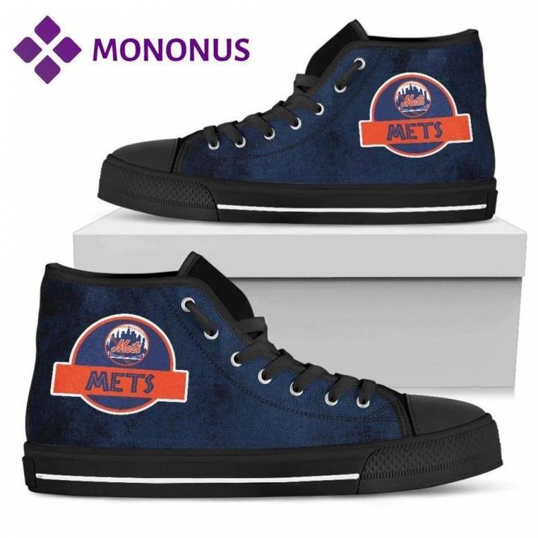 Jurassic Park New York Mets High Top Shoes Black