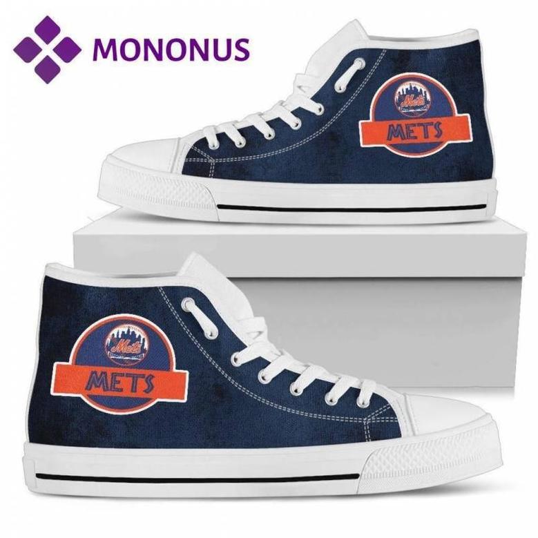 Jurassic Park New York Mets High Top Shoes White