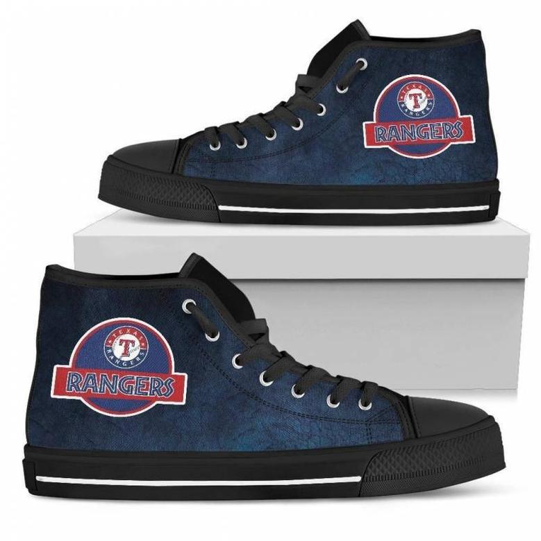 Jurassic Park Texas Rangers High Top Shoes