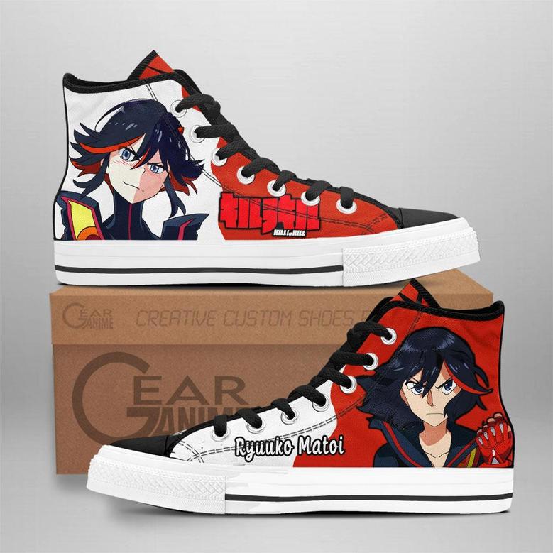 Kill La Kill Ryuuko Matoi High Top Shoes Custom Anime Sneakers