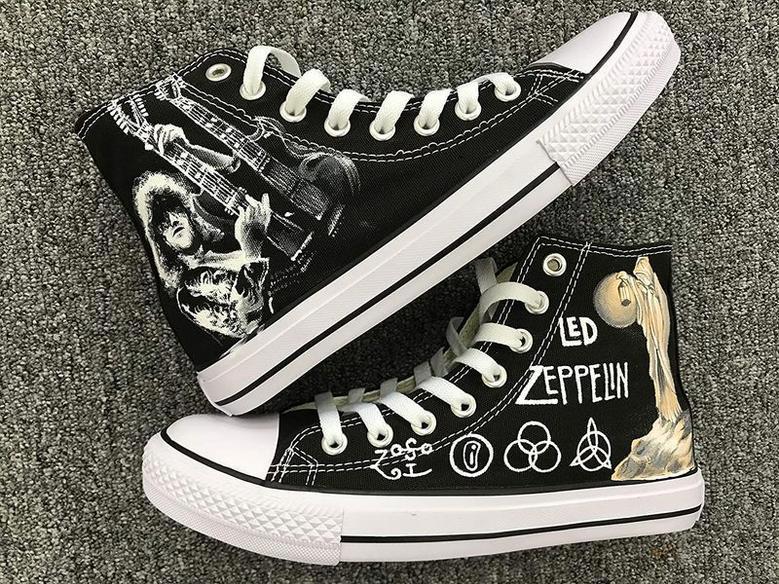 Led Zeppelin For Man And Women Custom Canvas High Top Shoes