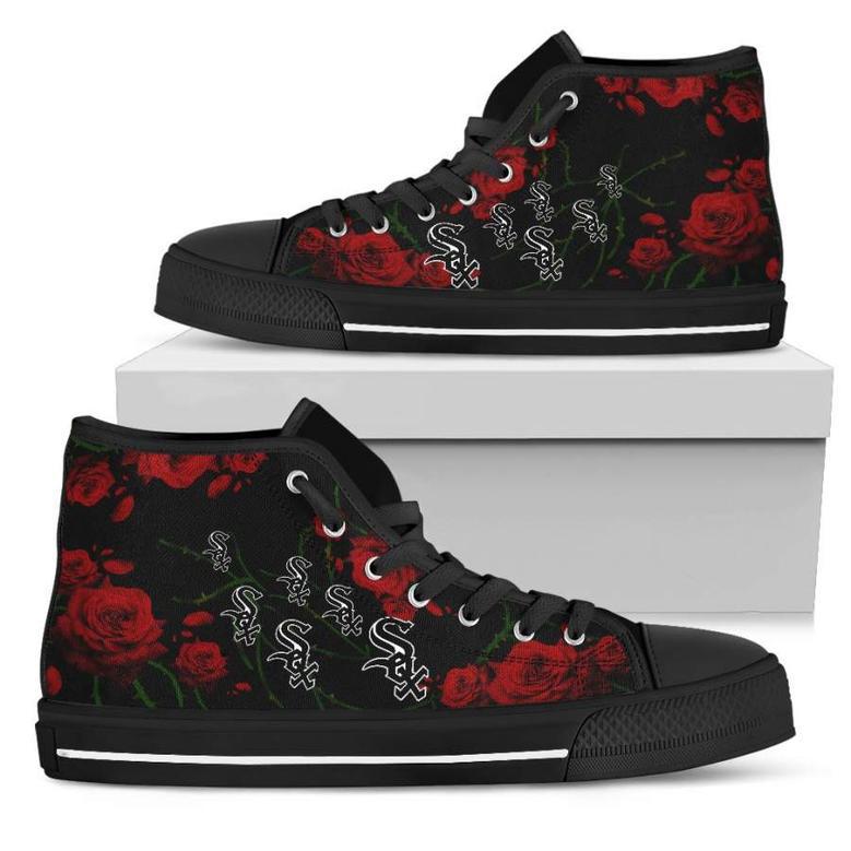 Lovely Rose Thorn Incredible Chicago White Sox High Top Shoes