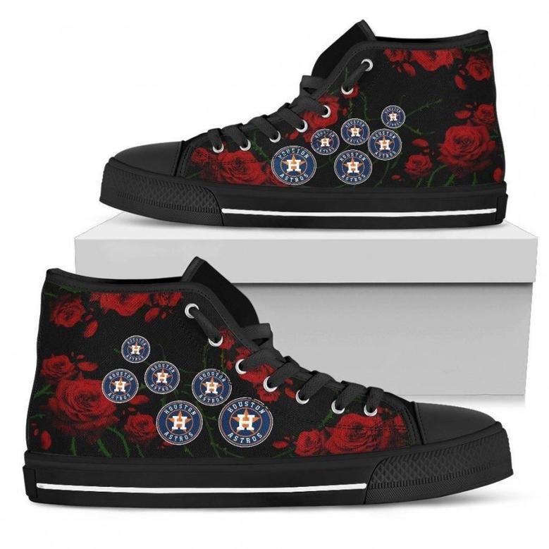 Lovely Rose Thorn Incredible Houston Astros High Top Shoes