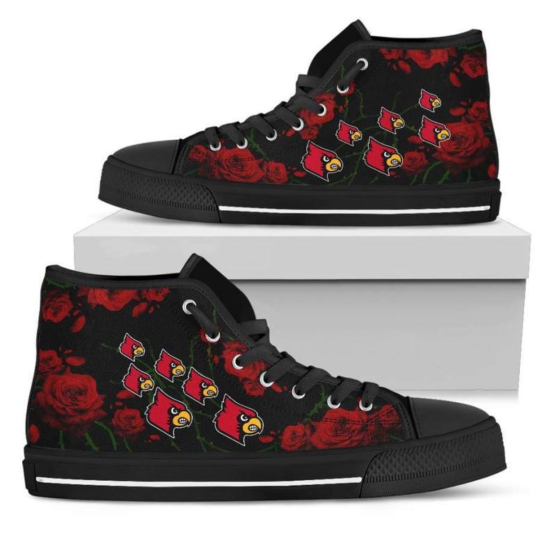 Lovely Rose Thorn Incredible Louisville Cardinals High Top Shoes