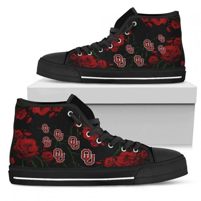 Lovely Rose Thorn Incredible Oklahoma Sooners High Top Shoes