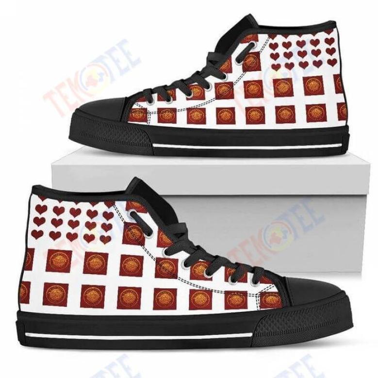 Mens Womens Amazing Minnesota Twins High Top Shoes Chocolate Lovely T Valentine