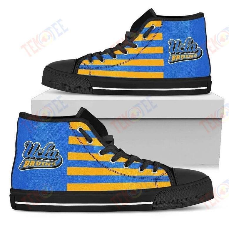 Mens Womens American Flag Ucla Bruins High Top Shoes