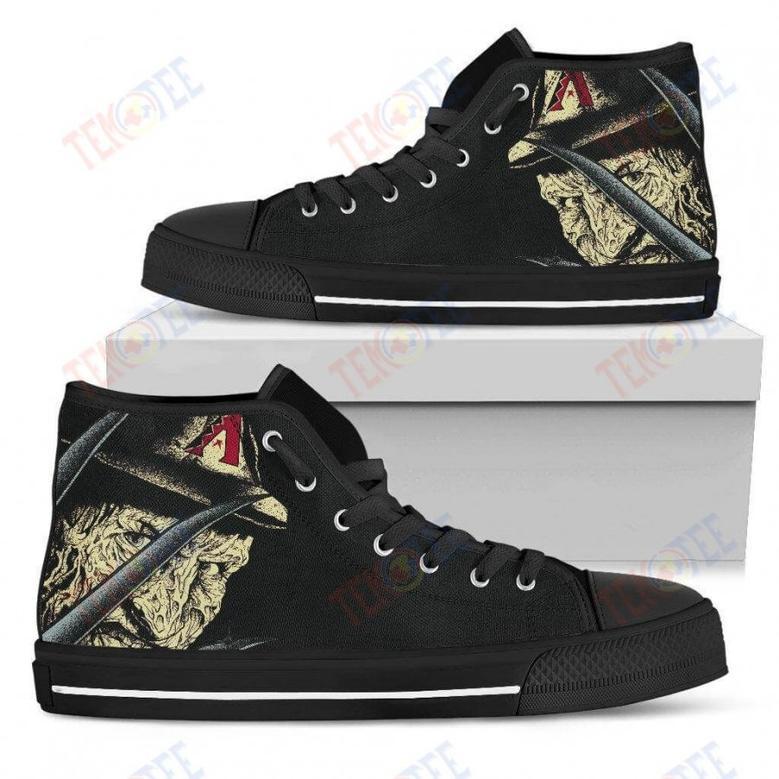 Mens Womens Arizona Diamondbacks Nightmare Freddy Colorful High Top Shoes Printable