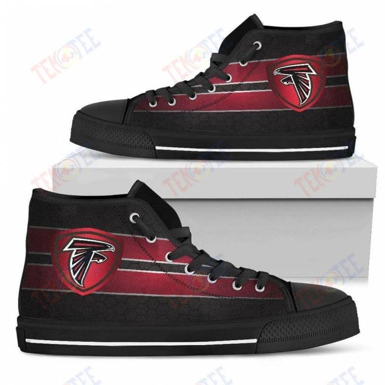 Mens Womens Atlanta Falcons High Top Shoes The Shield Shoes