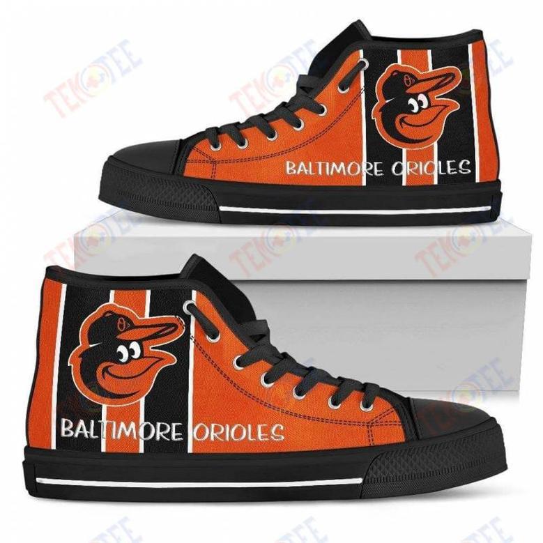 Mens Womens Baltimore Orioles High Top Shoes Steaky Trending Fashion Sporty Shoes