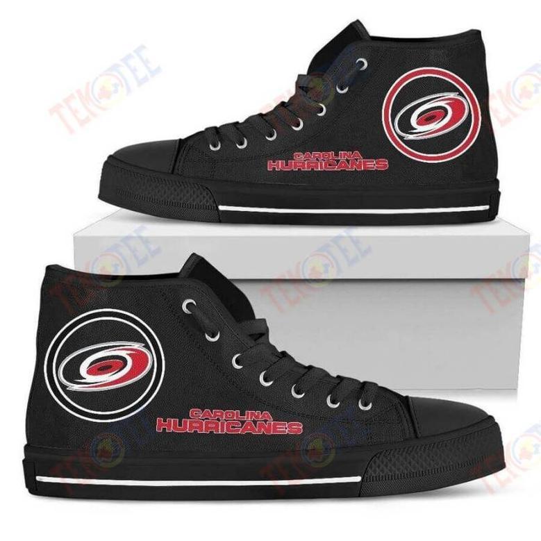 Mens Womens Circle Logo Carolina Hurricanes High Top Shoes